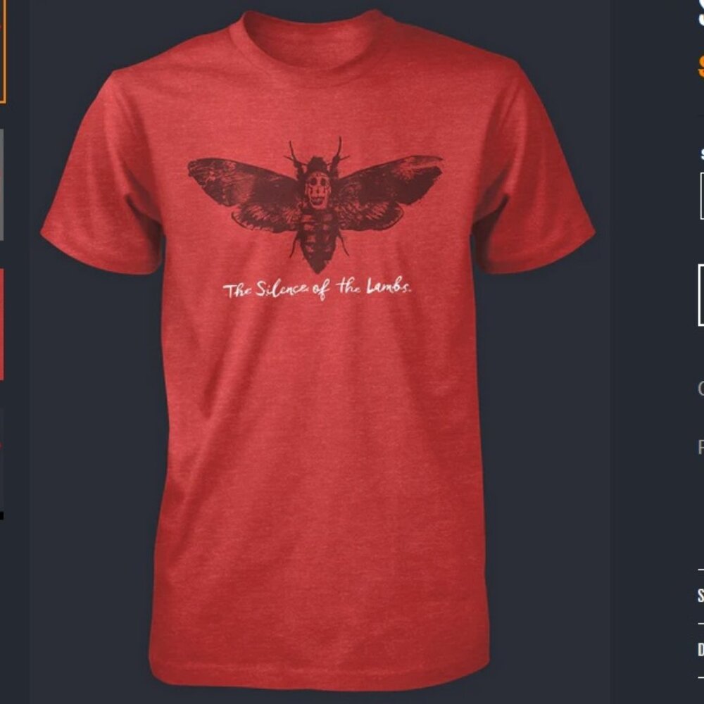 Silence of the Lambs Shirt - Hannibal Lecter Anthony Hopkins Jodie Foster Horror